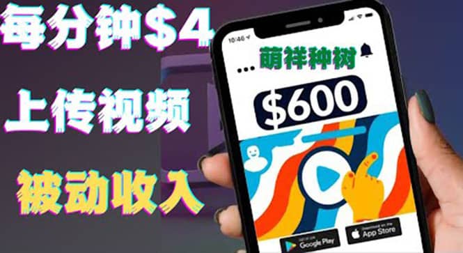只需要上传视频然后每分钟赚4美元项目：详细操作步骤，新手也可操作-爱省资源网
