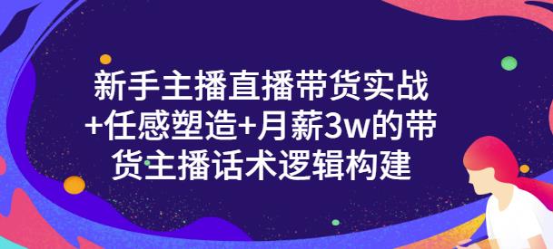 新手主播直播带货实战+信任感塑造+月薪3w的带货主播话术逻辑构建-爱省资源网