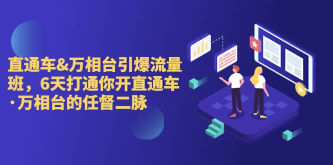 直通车+万相台引爆流量班，6天打通你开直通车·万相台的任督 二脉-爱省资源网
