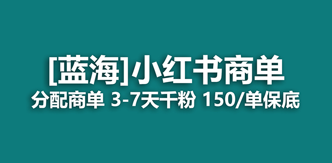 2023蓝海项目，小红书商单，快速千粉，长期稳定，最强蓝海没有之一-爱省资源网