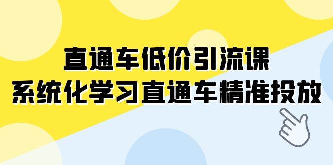 直通车-低价引流课，系统化学习直通车精准投放（14节课）-爱省资源网