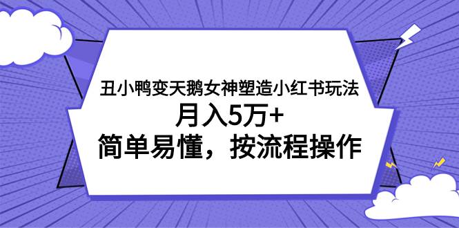 丑小鸭变天鹅女神塑造小红书玩法，月入5万+，简单易懂，按流程操作-爱省资源网