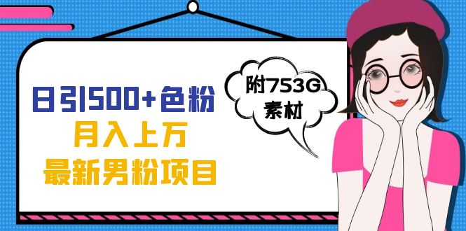 日引500+色粉轻松月入上万九月份最新男粉项目（附753G素材）-爱省资源网