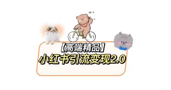 小红书最新引流变现2.0教程，全网最新最详细的视频教程+素材-爱省资源网