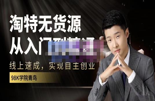 98k学院的淘特无货源线上速成课，从入门到精通，让你最小投入，最高回报-爱省资源网