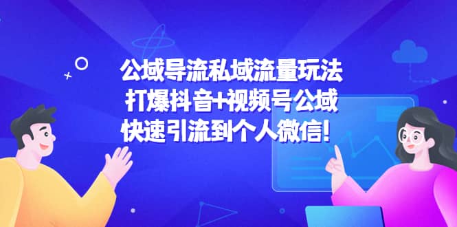 公域导流私域流量玩法：打爆抖音+视频号公域-爱省资源网