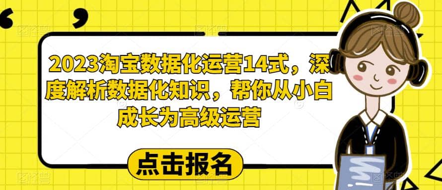 2023淘宝数据化-运营 14式，深度解析数据化知识，帮你从小白成长为高级运营-爱省资源网
