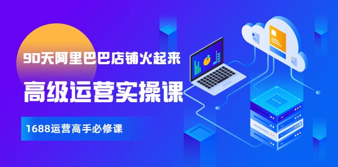 【90天阿里巴巴店铺火起来】高级运营实操课，1688运营高手必修课-爱省资源网