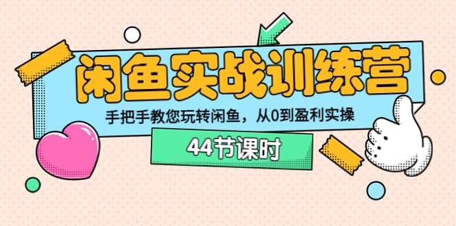 闲鱼实战训练营：手把手教您玩转闲鱼，从0到盈利实操（44节课时）-爱省资源网