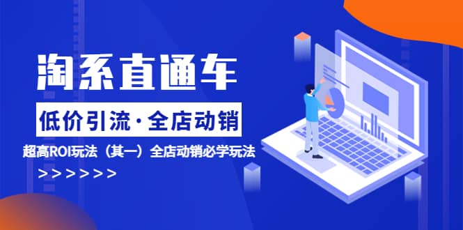 淘系直通车《低价·引流 全店·动销》超高ROI玩法（其一）全店动销必学玩法-爱省资源网