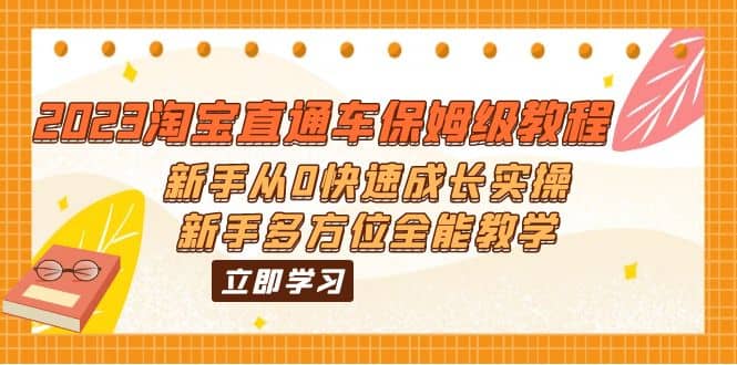 2023淘宝直通车保姆级教程：新手从0快速成长实操，新手多方位全能教学-爱省资源网