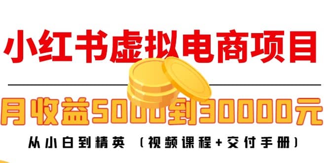小红书虚拟电商项目：从小白到精英 (视频课程+交付手册)-爱省资源网