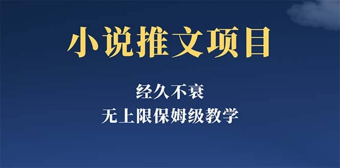 经久不衰的小说推文项目，单号月5-8k，保姆级教程，纯小白都能操作-爱省资源网