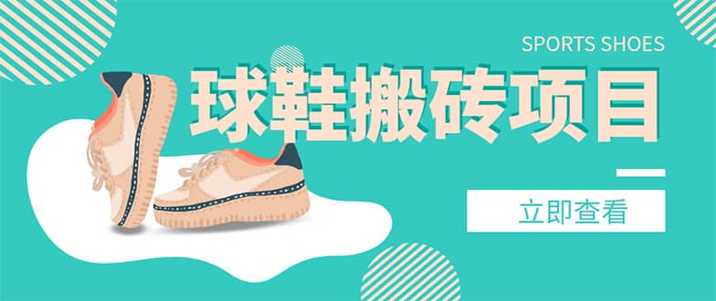 外面收费998的球鞋搬砖项目【详细教程+资源渠道】-爱省资源网