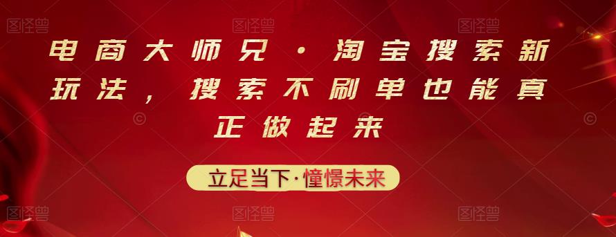 电商大师兄·淘宝搜索新玩法，搜索不刷单也能真正做起来-爱省资源网