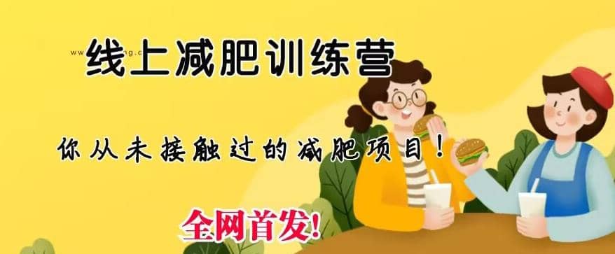 线上减肥训练营，足不出户，仅靠拉几个社群，发几条朋友圈，就可以月实现入五位【揭秘】-爱省资源网