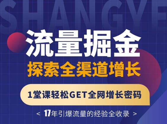 张琦流量掘金探索全渠道增长，1堂课轻松GET全网增长密码-爱省资源网