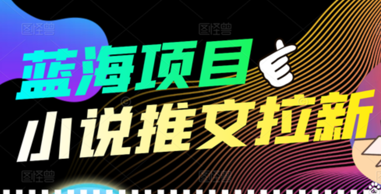 【高端精品】外面收费6880的小说推文拉新项目，个人工作室可批量做-爱省资源网