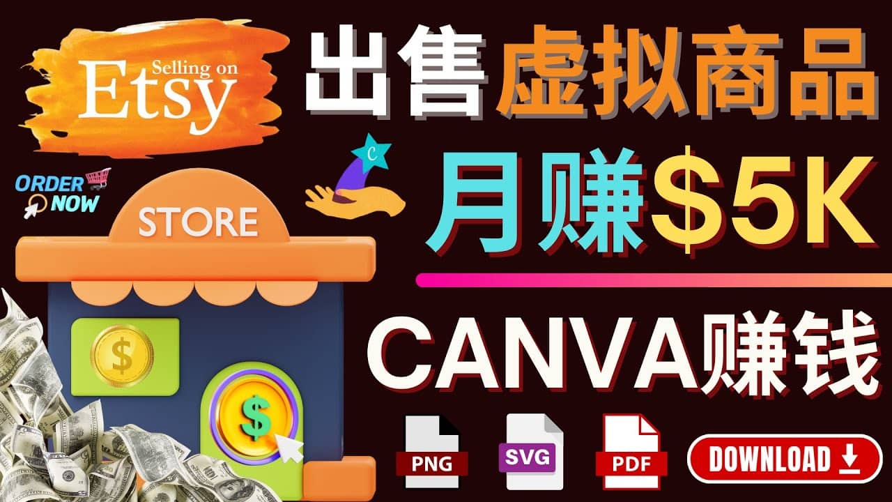 通过Etsy出售Canva模板，操作简单，收益高，月赚5000美元-爱省资源网