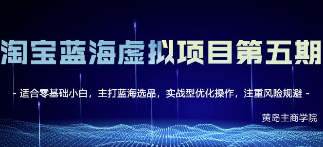 淘宝虚拟无货源3.0+4.0+5.0，适合零基础小白，主打蓝海选品，实战型优化操作-爱省资源网