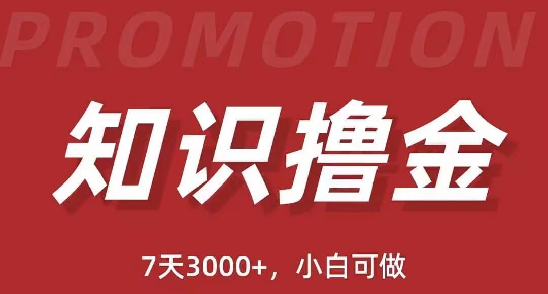 抖音知识撸金项目：执行力强当天见收益(教程+资料)-爱省资源网