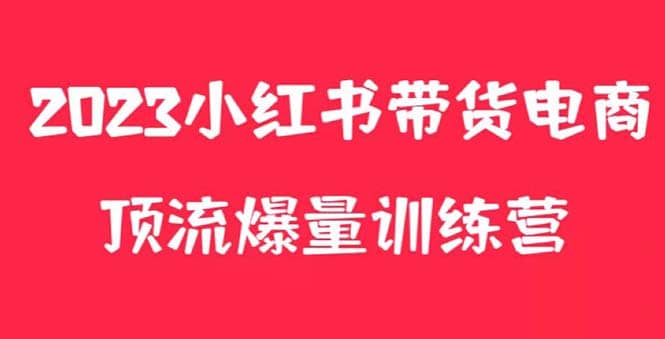 小红书电商爆量训练营，月入3W+！可复制的独家养生花茶系列玩法-爱省资源网