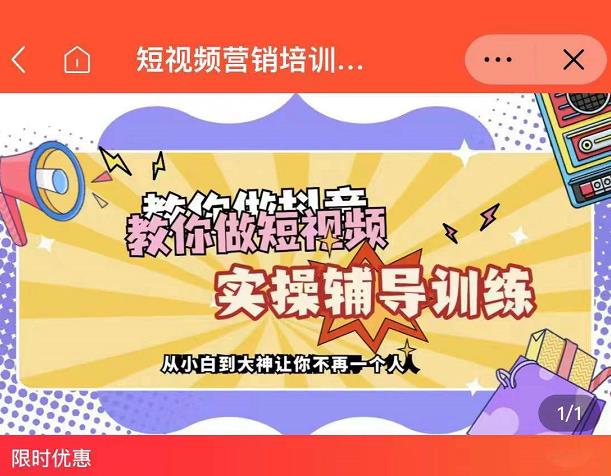 蕊总很忙·短视频营销培训实操课教你快速入门，教你做抖音短视频-爱省资源网