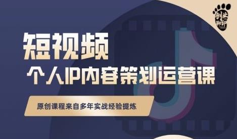 抖音短视频个人ip内容策划实操课，真正做到普通人也能实行落地-爱省资源网