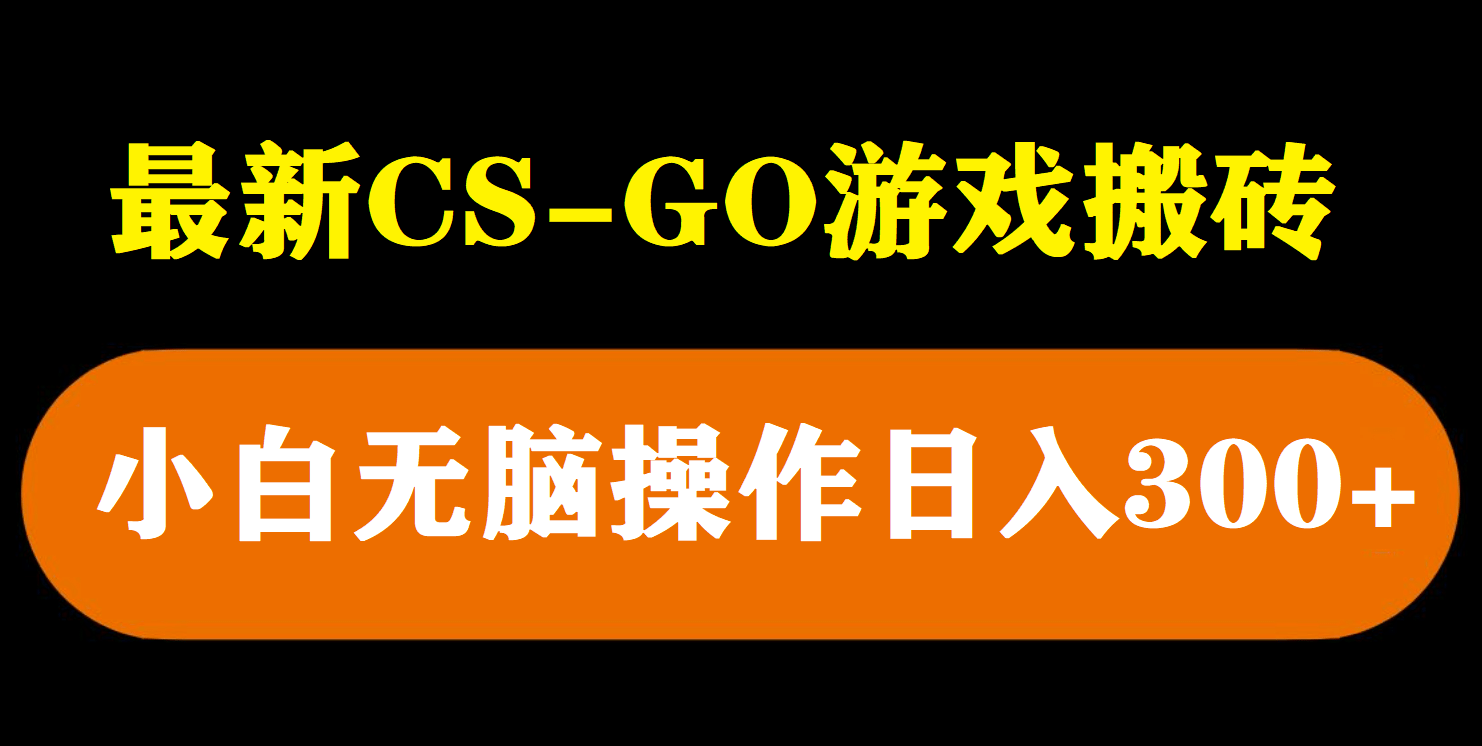 最新csgo游戏搬砖游戏，无需挂机小白无脑也能日入300+-爱省资源网