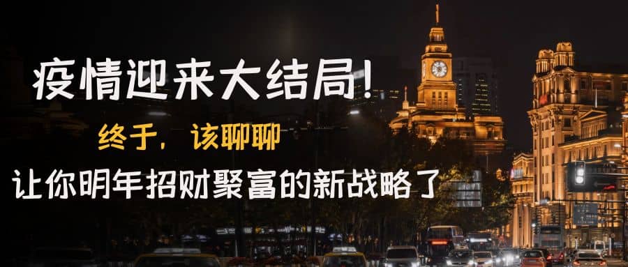 某付费文章《疫情迎来大结局！终于，该聊聊让你明年招财聚富的新战略了》-爱省资源网