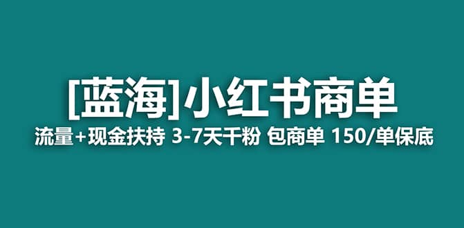 2023蓝海项目【小红书商单】流量+现金扶持，快速千粉，长期稳定，最强蓝海-爱省资源网