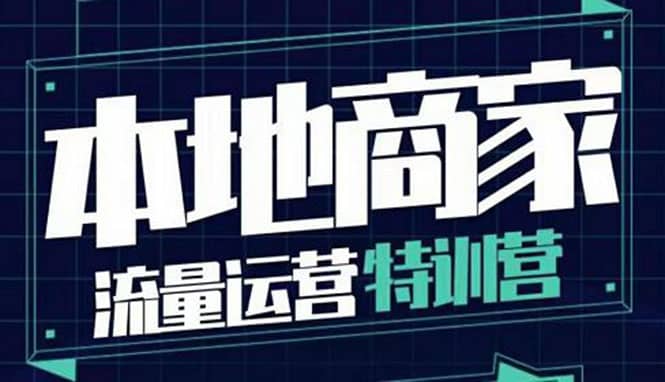 本地商家流量运营特训营，四大板块30节，本地实体商家必看课程-爱省资源网