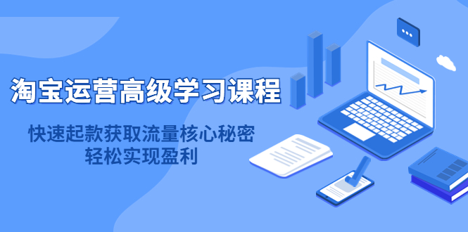 淘宝运营高级学习课程：快速获取流量核心秘密，轻松实现盈利！-爱省资源网