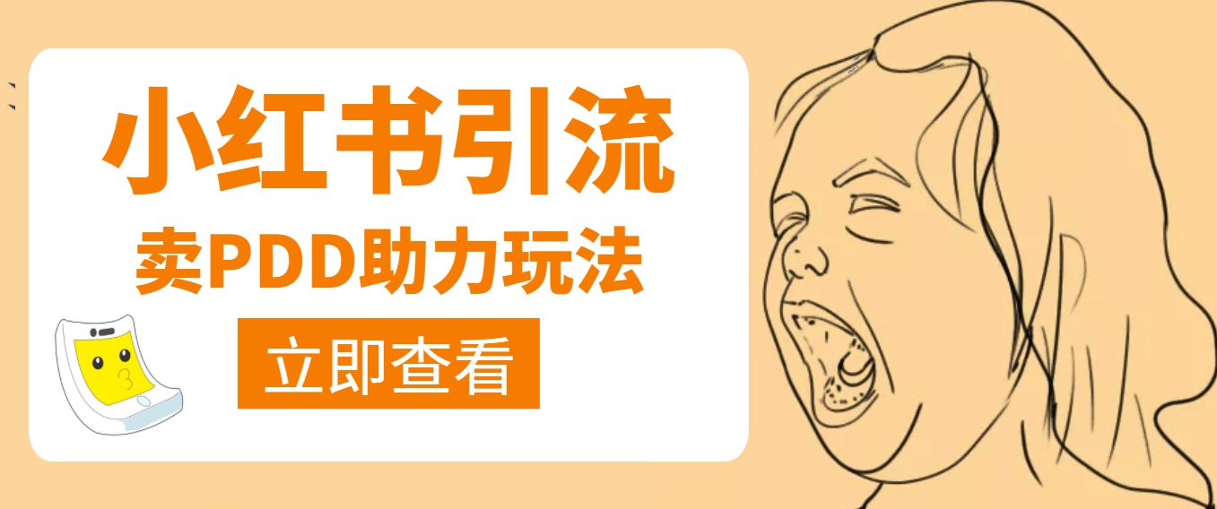 利用小红书卖拼多多助力-爱省资源网
