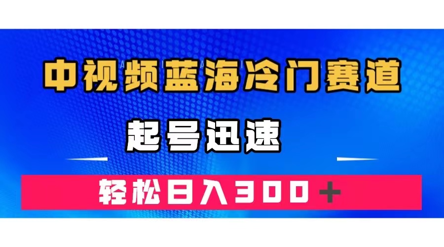中视频蓝海冷门赛道，韩国视频奇闻解说，起号迅速，日入300＋-爱省资源网