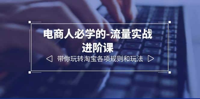 电商人必学的-流量实战进阶课：带你玩转淘宝各项规则和玩法（12节课）-爱省资源网