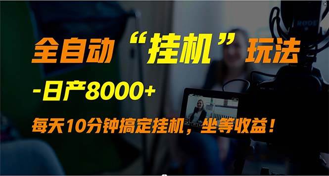 全自动“挂机”玩法，实现睡后收入，日产8000+-爱省资源网
