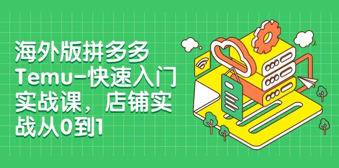 海外版拼多多Temu-快速入门实战课，店铺实战从0到1（12节课）-爱省资源网