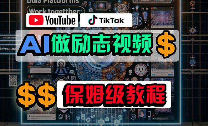 利用AI制作励志视频，在YouTube和TikTok赚钱，小白可做（附工具）-爱省资源网