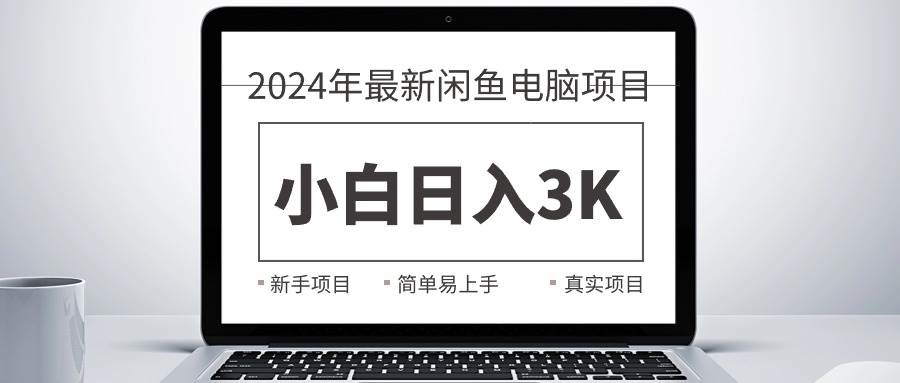 2024最新闲鱼卖电脑项目，新手小白日入3K+，最真实的项目教学-爱省资源网