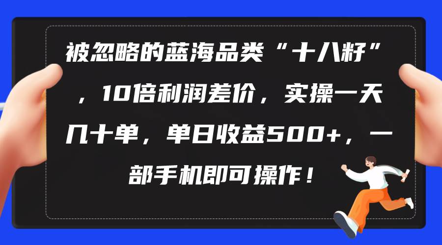 被忽略的蓝海品类“十八籽”，10倍利润差价，实操一天几十单 单日收益500+-爱省资源网