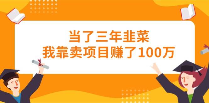 当了三年韭菜我靠卖项目赚了100万-爱省资源网