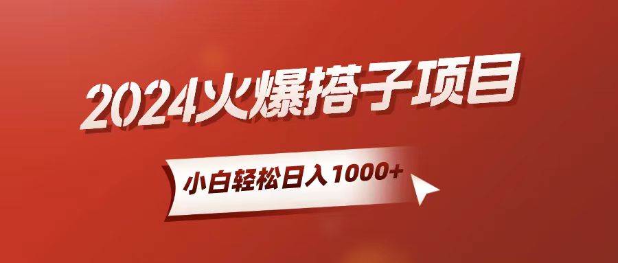 小白轻松上手，日入1000+，搭子项目-爱省资源网