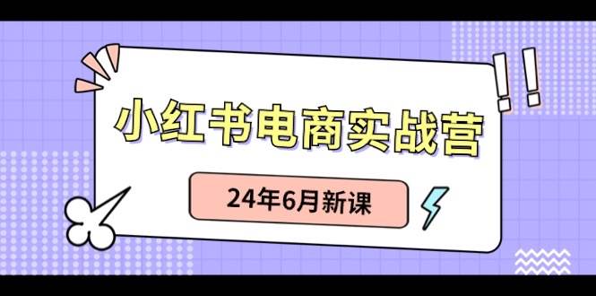 小红书电商实战营：小红书笔记带货和无人直播，24年6月新课-爱省资源网
