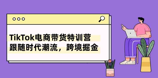 TikTok电商带货特训营，跟随时代潮流，跨境掘金（8节课）-爱省资源网