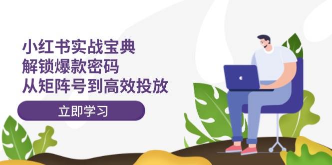 小红书实战宝典：解锁爆款密码，从矩阵号到高效投放-爱省资源网