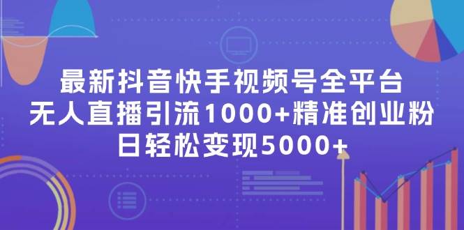 最新抖音快手视频号全平台无人直播引流1000+精准创业粉，日轻松变现5000+-爱省资源网