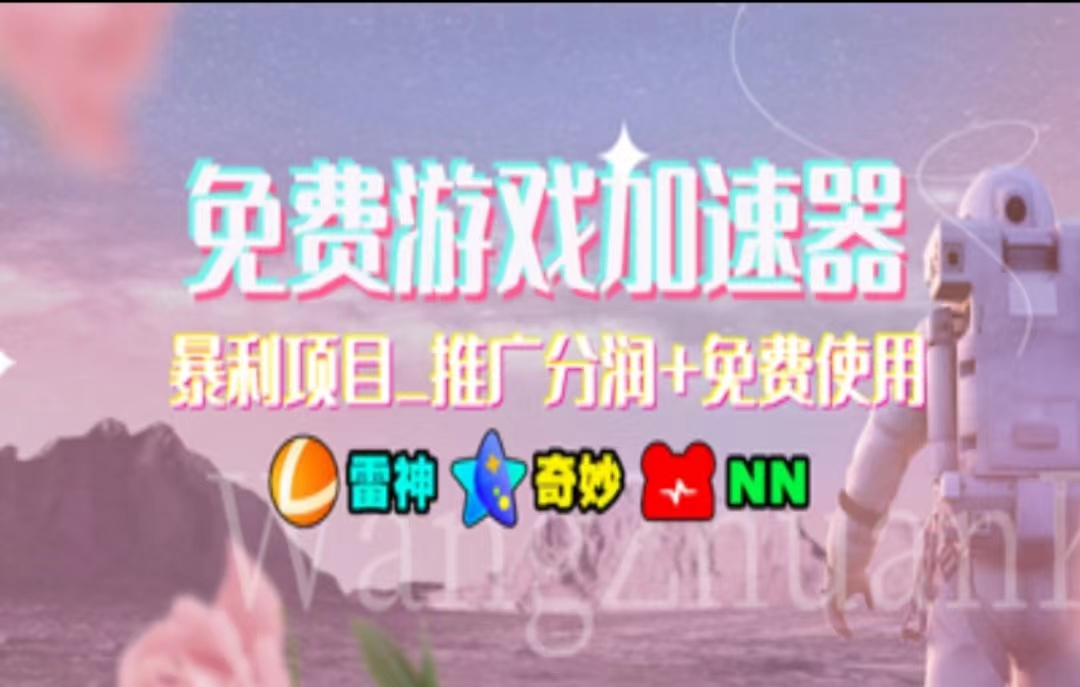 游戏加速器推广，一个月几百到几千的小项目，你看的上么？-爱省资源网