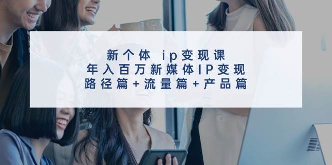 新个体 ip变现课，年入百万新媒体IP变现，路径篇+流量篇+产品篇-爱省资源网