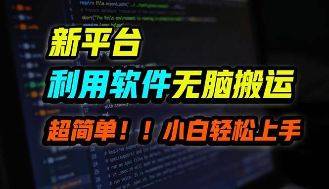 B站平台用软件无脑搬运，月赚10000+，小白也能轻松上手-爱省资源网